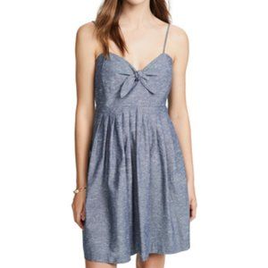 Madewell - Chambray Denim Tie Front Dress